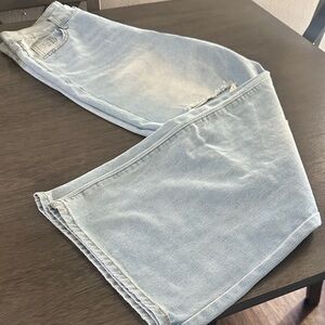 SHEIN Bootcut Jeans in Light Blue